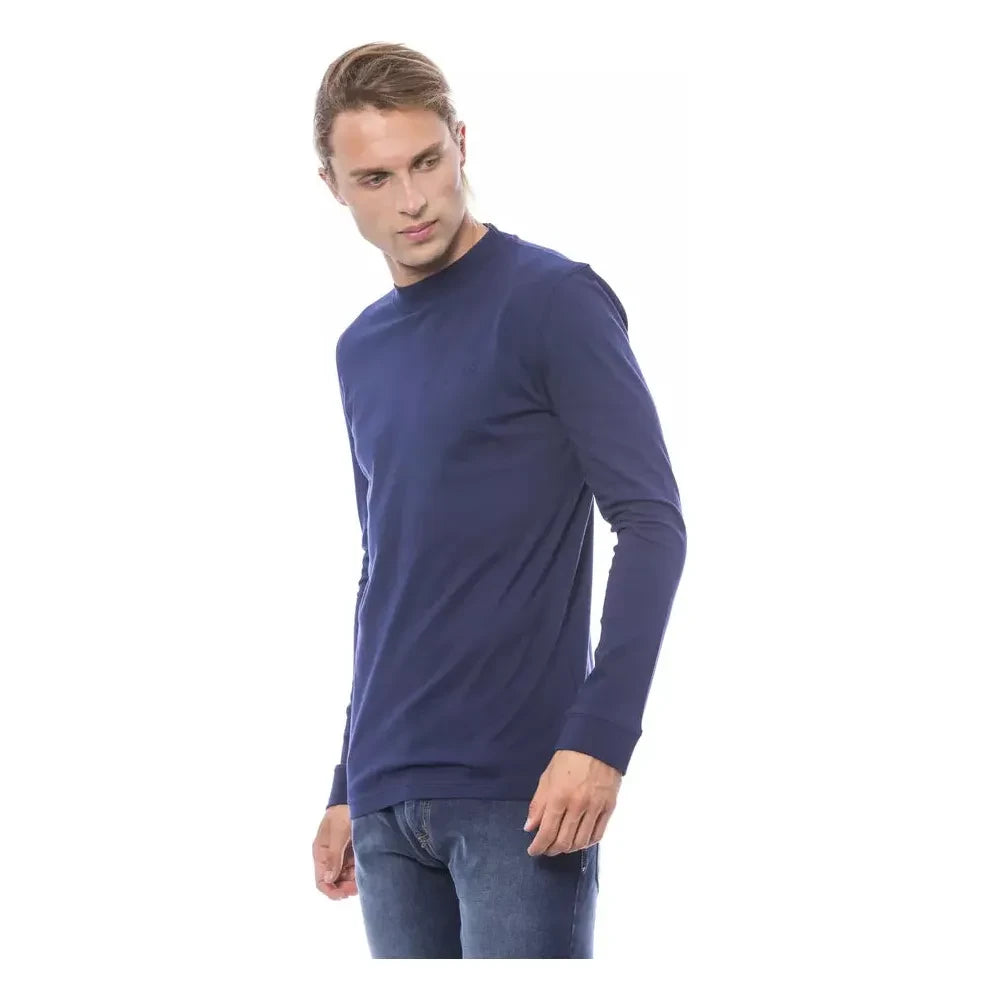 Verri Blue Cotton Mens Sweater Verri Dark Slate Gray