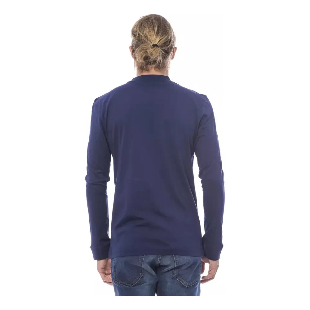 Verri Blue Cotton Mens Sweater Verri Dark Slate Gray