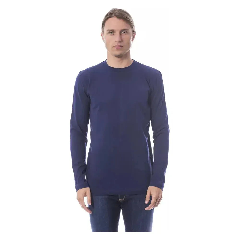 Verri Blue Cotton Men T-Shirt Verri Dark Slate Gray