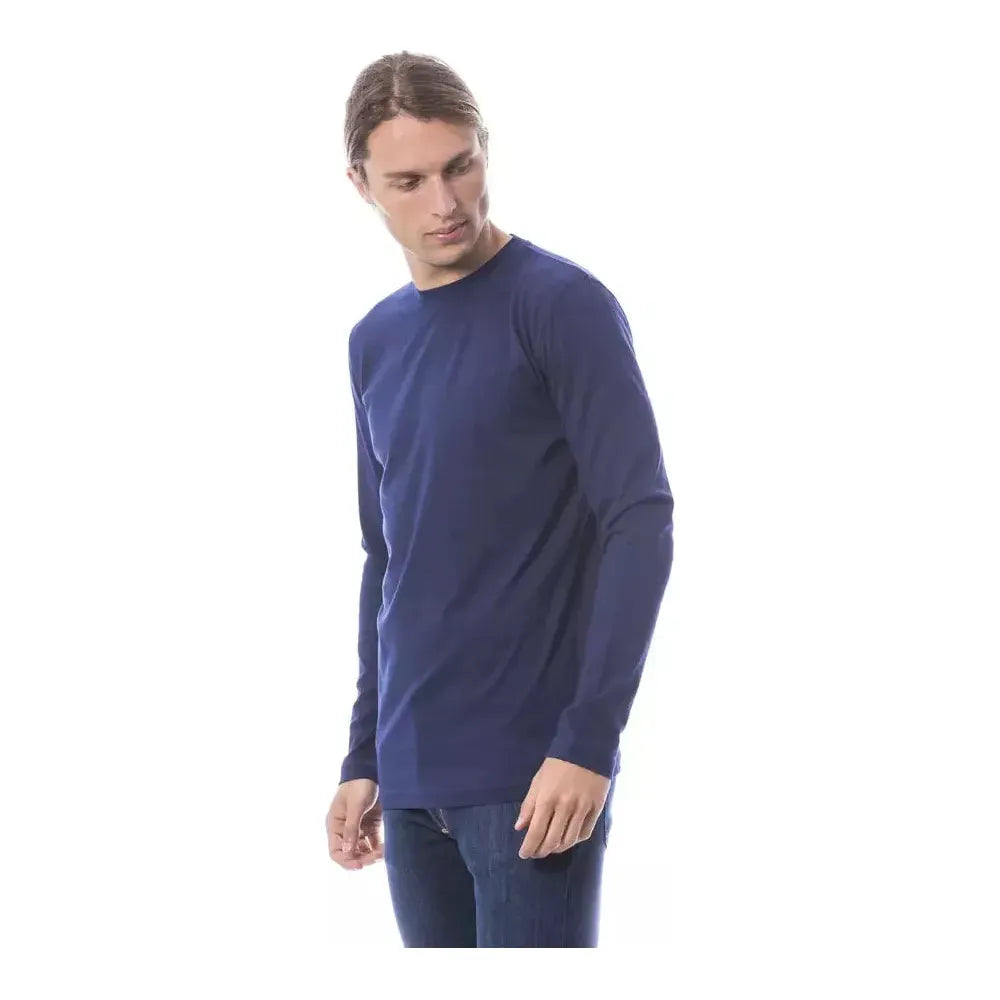 Verri Blue Cotton Men T-Shirt Verri Dark Slate Gray