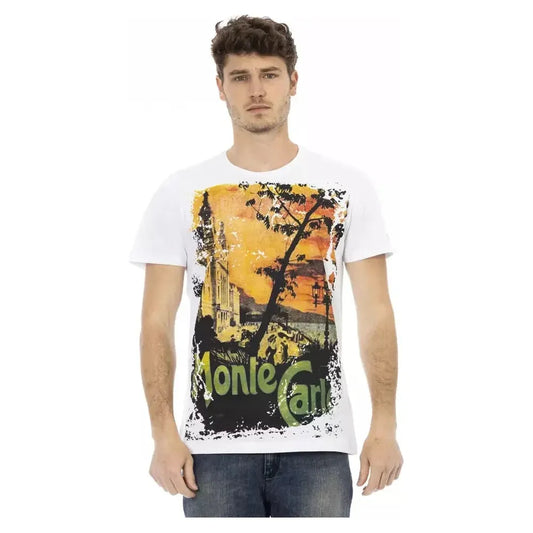 Trussardi Action White Cotton Men T-Shirt