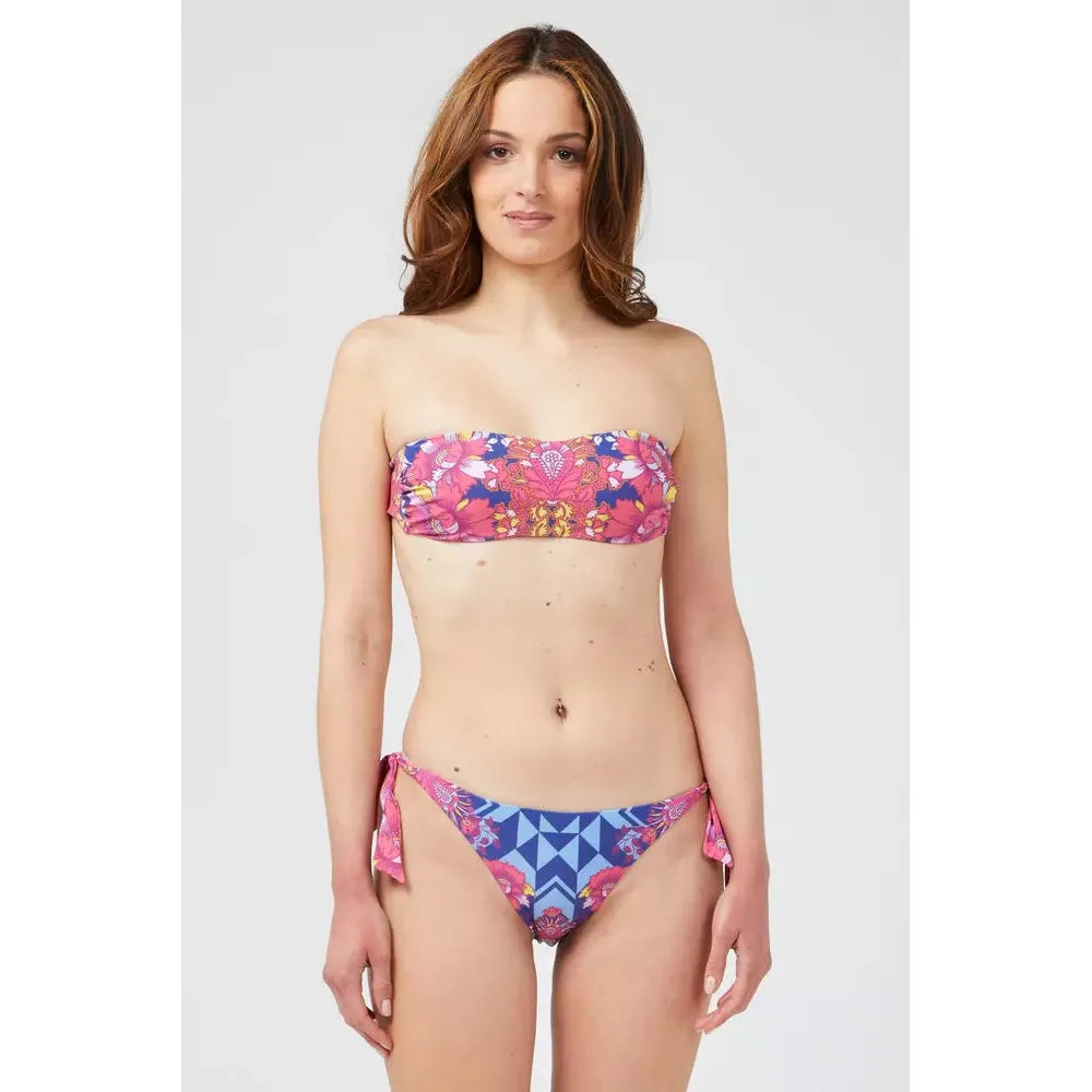 Custo Barcelona Fuchsia Polyester Women Bikini Custo Barcelona Light Gray
