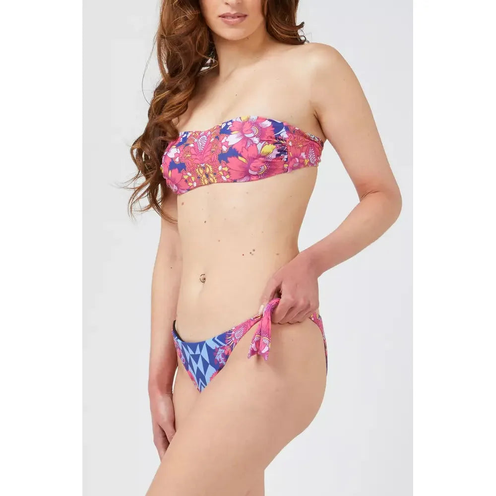 Custo Barcelona Fuchsia Polyester Women Bikini Custo Barcelona Light Gray