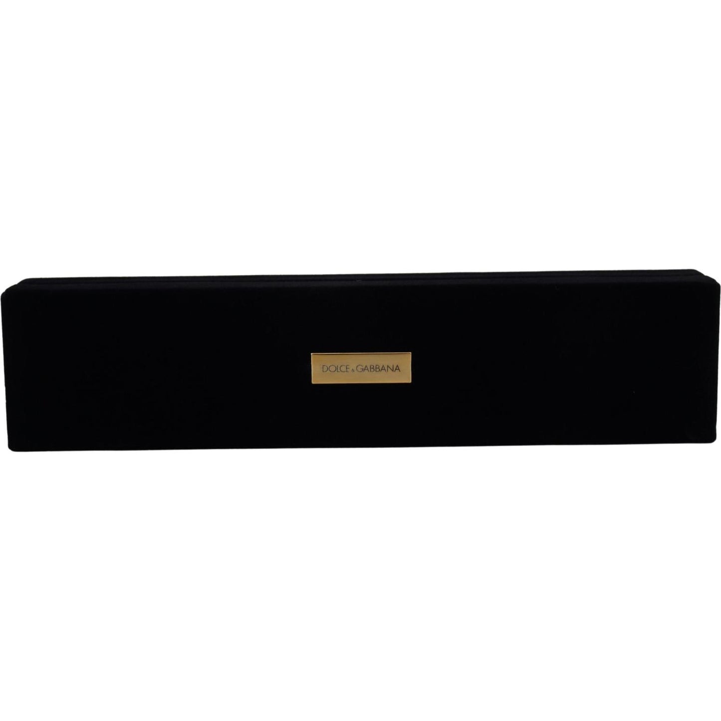 Dolce & Gabbana Elegant Velvet Jewelry Storage Box FASHION ACCESSORIES Dolce & Gabbana Black