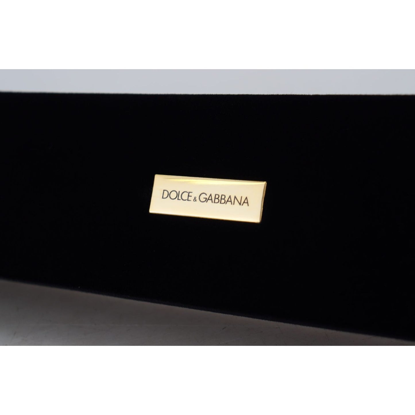 Dolce & Gabbana Elegant Velvet Jewelry Storage Box FASHION ACCESSORIES Dolce & Gabbana Light Gray