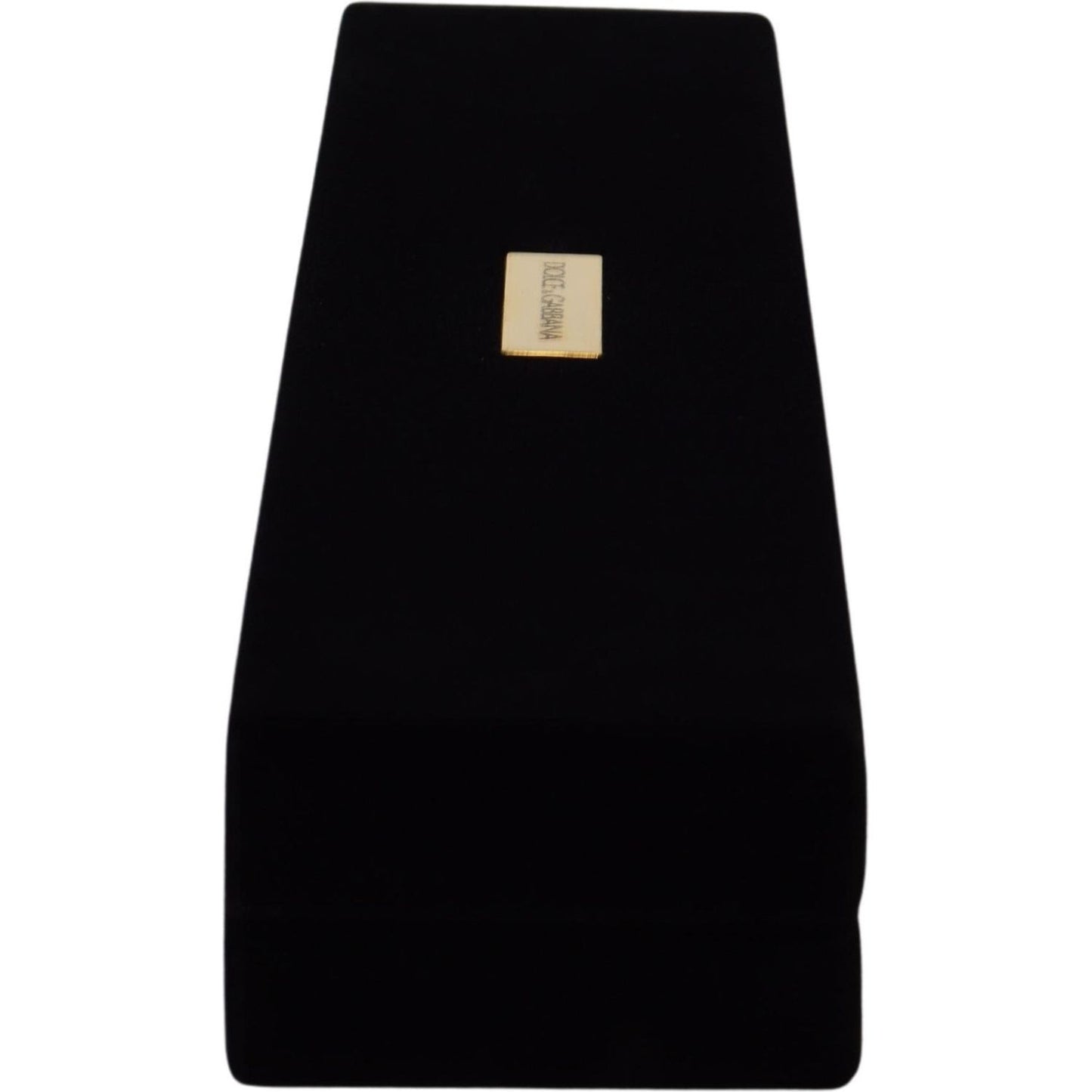 Dolce & Gabbana Elegant Velvet Jewelry Storage Box FASHION ACCESSORIES Dolce & Gabbana Black