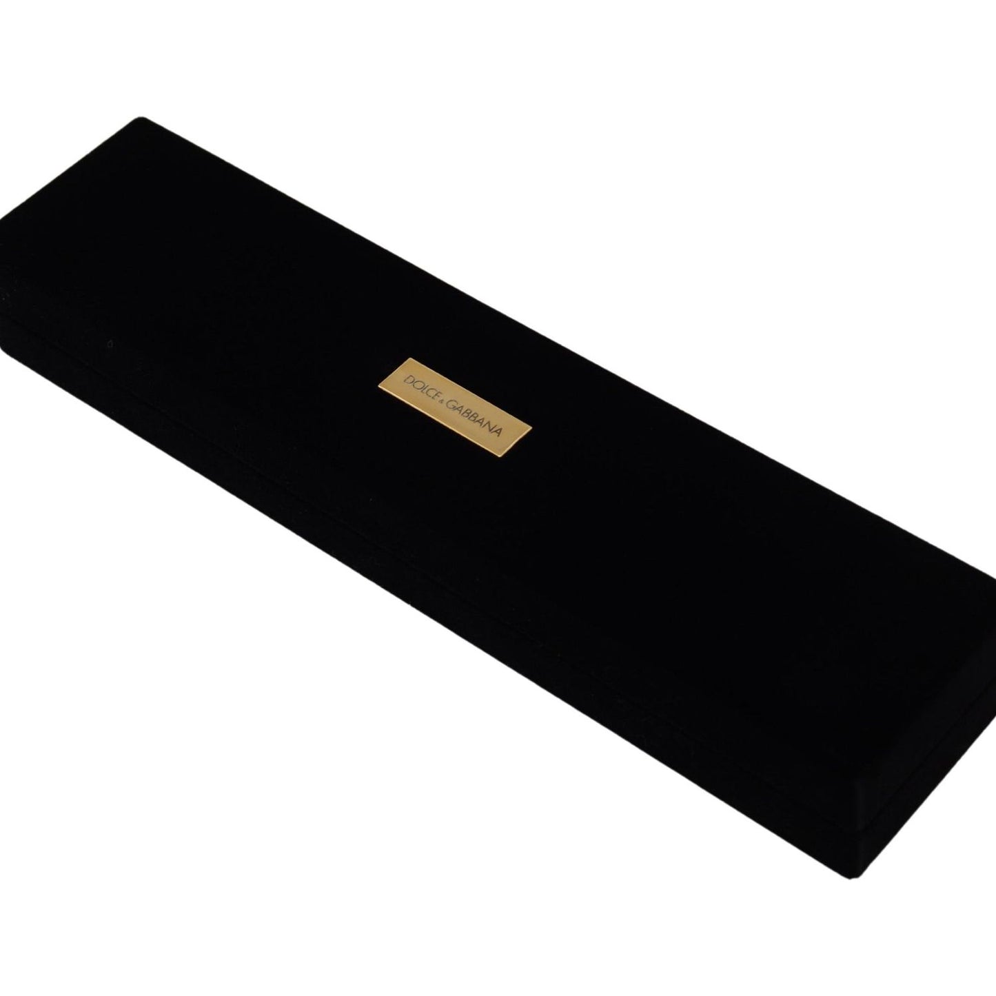 Dolce & Gabbana Elegant Velvet Jewelry Storage Box FASHION ACCESSORIES Dolce & Gabbana Black