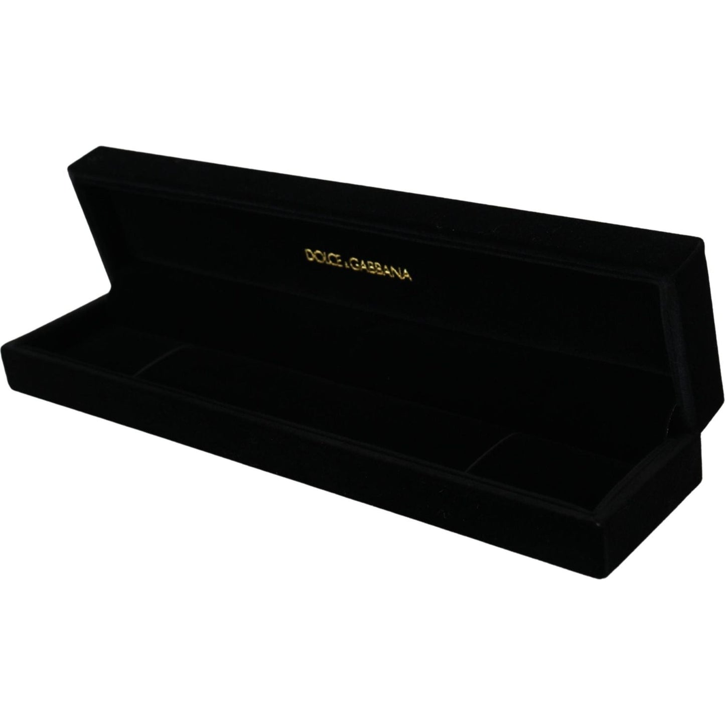 Dolce & Gabbana Elegant Velvet Jewelry Storage Box FASHION ACCESSORIES Dolce & Gabbana Black