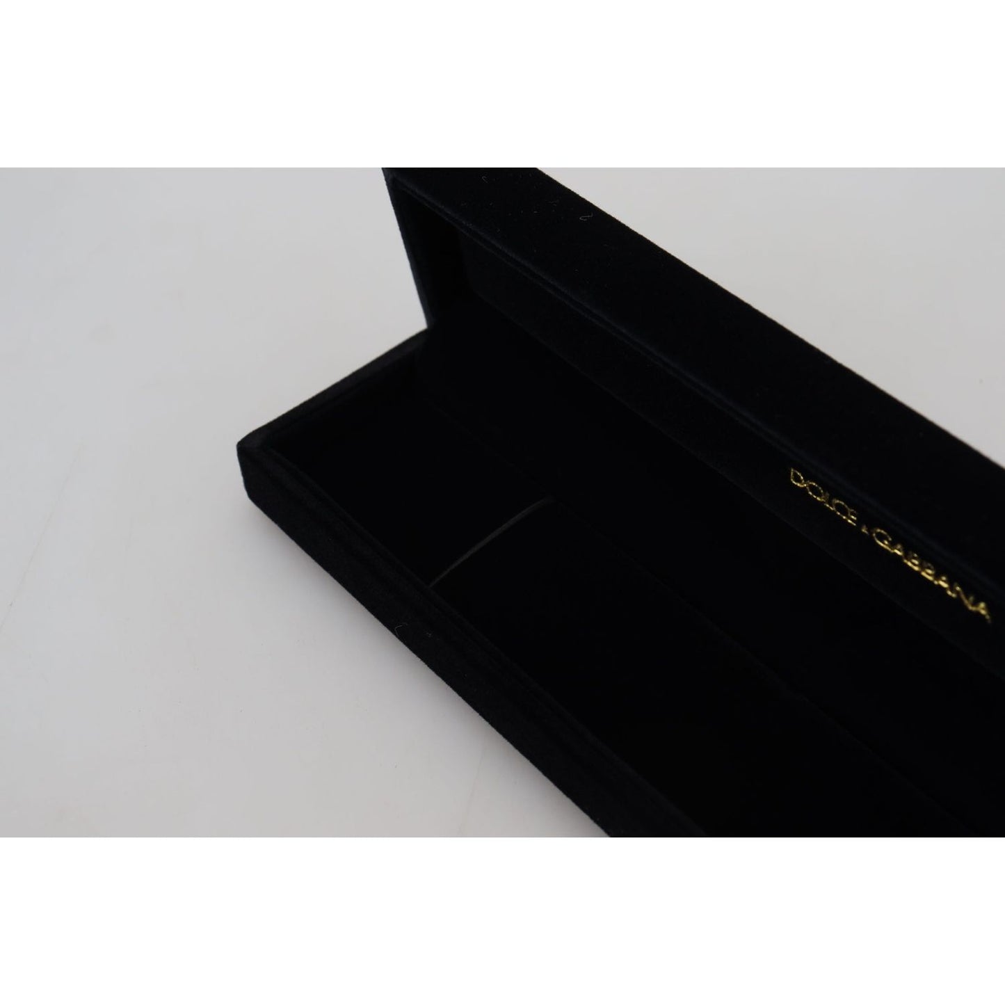 Dolce & Gabbana Elegant Velvet Jewelry Storage Box FASHION ACCESSORIES Dolce & Gabbana Gray