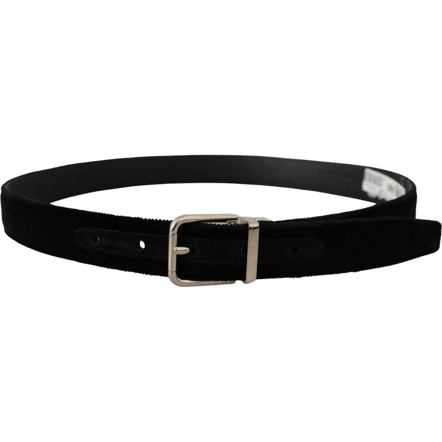 Dolce & Gabbana Elegant Grosgrain Leather Belt Dolce & Gabbana Black