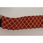 Dolce & Gabbana Multicolor Wide Leather Floral Gold Metal Buckle Belt WMB257 - 75