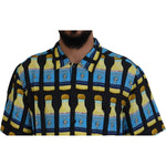 Dolce & Gabbana Multicolor Printed Viscose Casual Shirt TSH83573 - 37