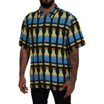Dolce & Gabbana Multicolor Printed Viscose Casual Shirt TSH83573 - 37