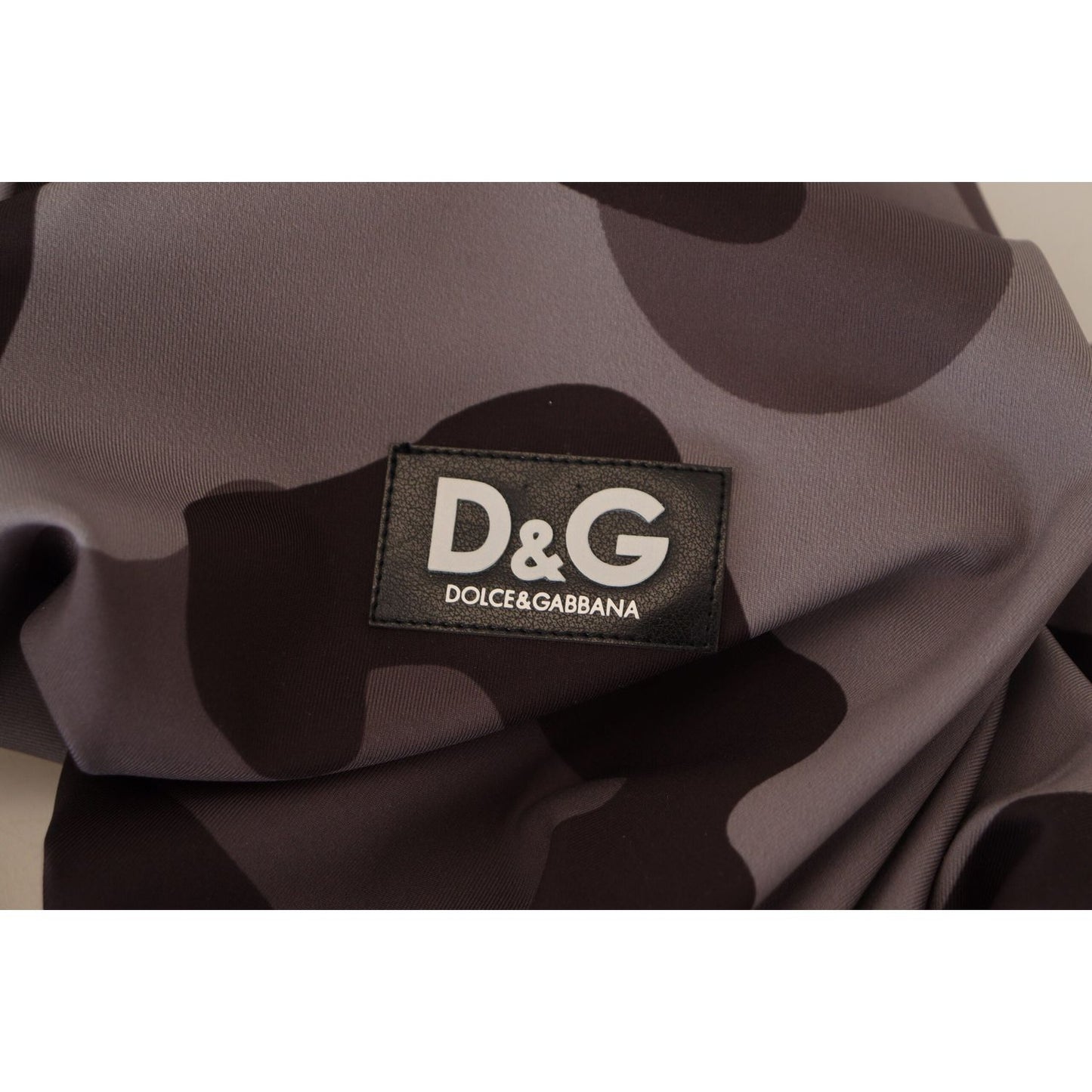 Dolce & Gabbana Gray Patterned Polyester Wetsuit Swimwear TSH83591 - 48