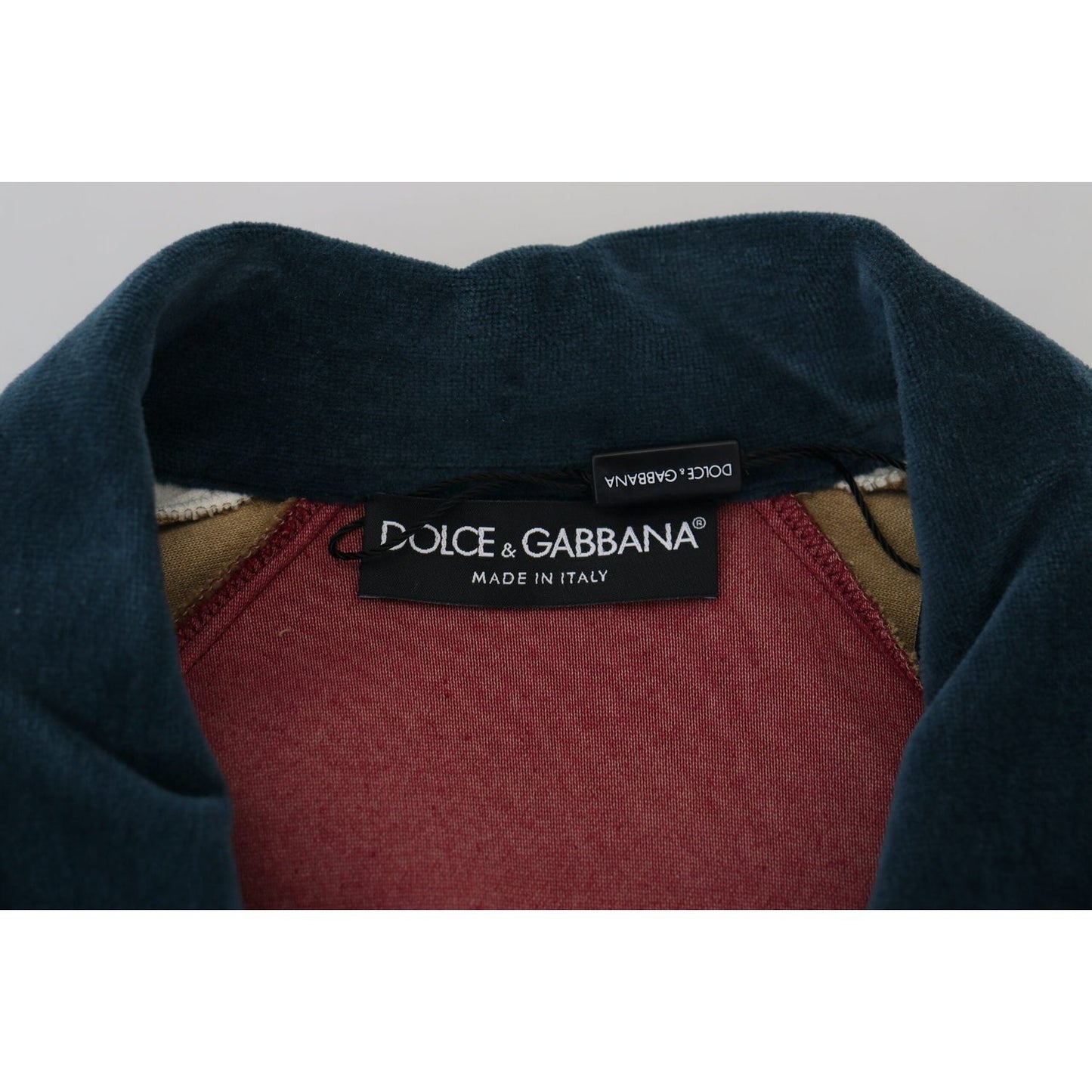 Dolce & Gabbana Multicolor Cotton Collared Pullover Sweater TSH83602 - 48