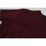 Dolce & Gabbana Maroon Printed Short Sleeves Men T-shirt TSH83682 - 42