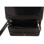 Dolce & Gabbana Black Leather Wristlet Mini Bag Card Bill Wallet VAS130274