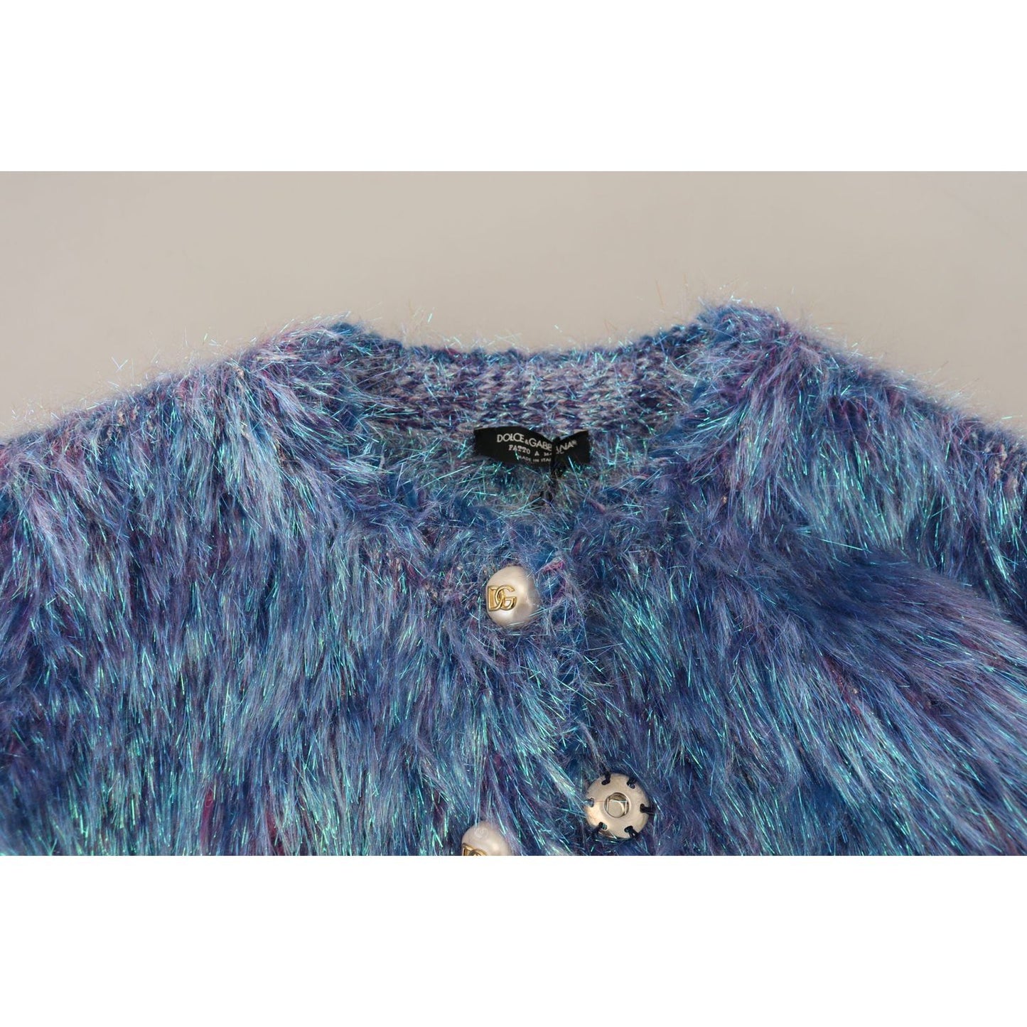 Dolce & Gabbana Multicolor Polyester Fringes Coat Jacket JKT3567- 38