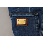 Dolce & Gabbana Blue High Waist Denim Cotton Stretch Jeans PAN74231-36
