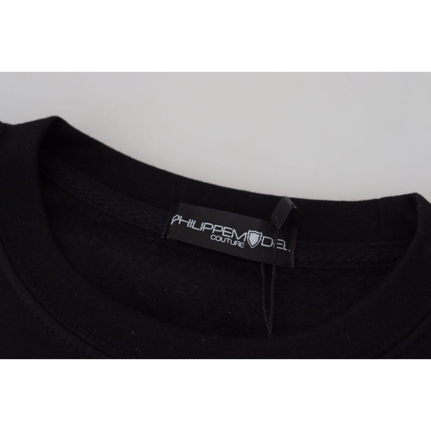 Philippe Model Black Printed Long Sleeves Pullover Sweater