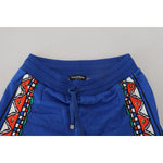 Dolce & Gabbana Blue Cotton Printed Bermuda Shorts PAN74565-44