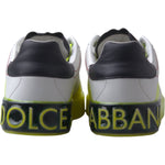 Dolce & Gabbana Sleek Portofino Low Top Leather Sneakers 1728,67345645728,Dolce & Gabbana,EU40.5/US7.5,EU40/US7,EU41/US8,Material: 100% Leather,Men,Men - Shoes,New with tags,Shoes,Sneakers - Men - Shoes,Yellow Dolce & Gabbana MV4980- 40.5