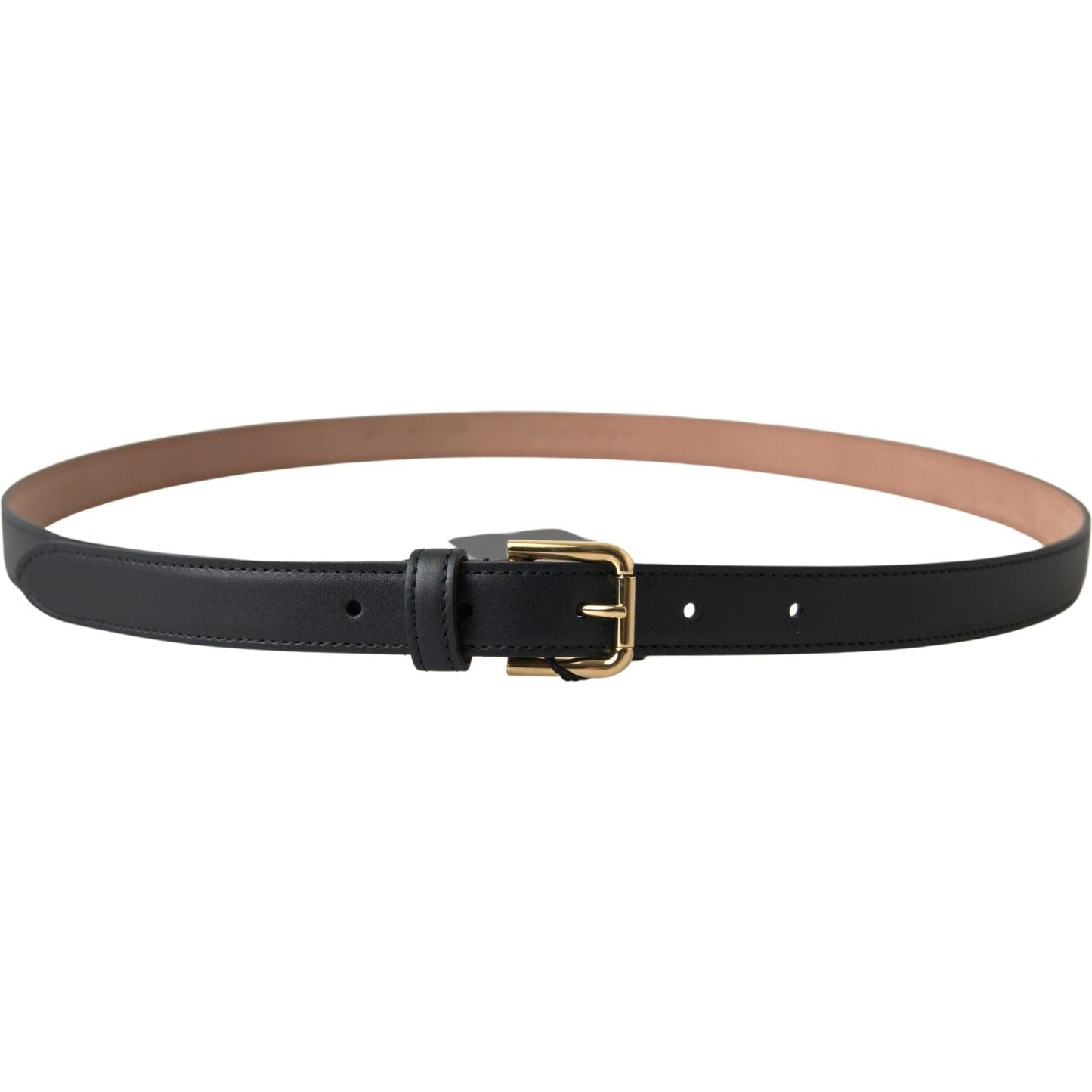 Dolce & Gabbana Elegant Italian Leather Belt with Metal Buckle Dolce & Gabbana Tan