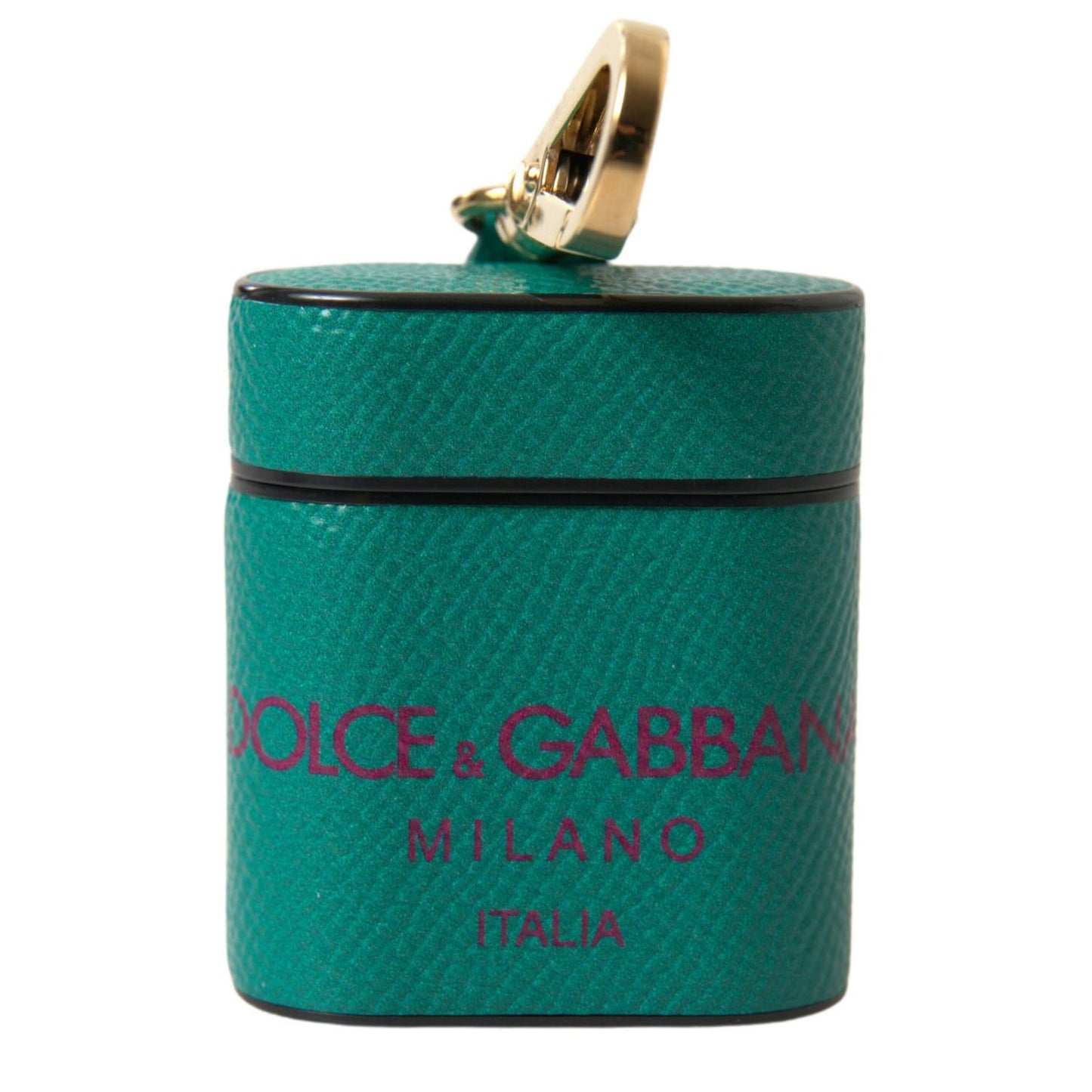 حافظة Airpods جلدية أنيقة من Dolce & Gabbana باللونين الأخضر والعنبري