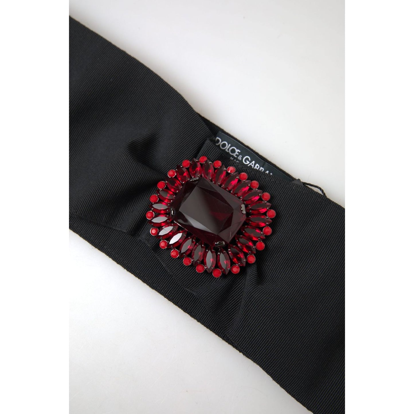 Dolce & Gabbana Exquisite Embellished Black Belt Dolce & Gabbana Black