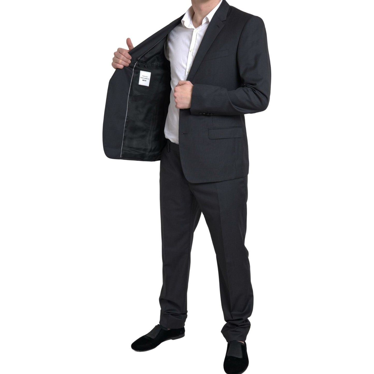 Dolce & Gabbana Black 2 Piece Single Breasted MARTINI Suit KOS2197-54
