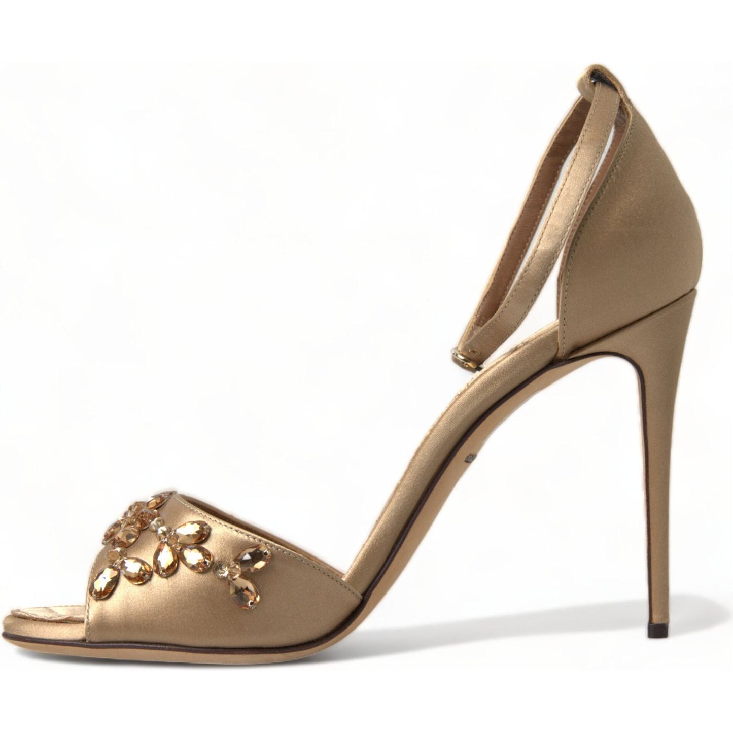 Dolce & Gabbana Crystal Embellished Heel Sandals Dolce & Gabbana Dim Gray