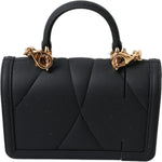 Dolce & Gabbana Black Silicone Devotion Heart Gold Chain Airpods Case BAG1108
