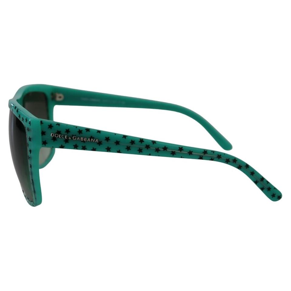 Dolce & Gabbana Chic Square Sunglasses with Star Pattern Dolce & Gabbana Dark Slate Gray