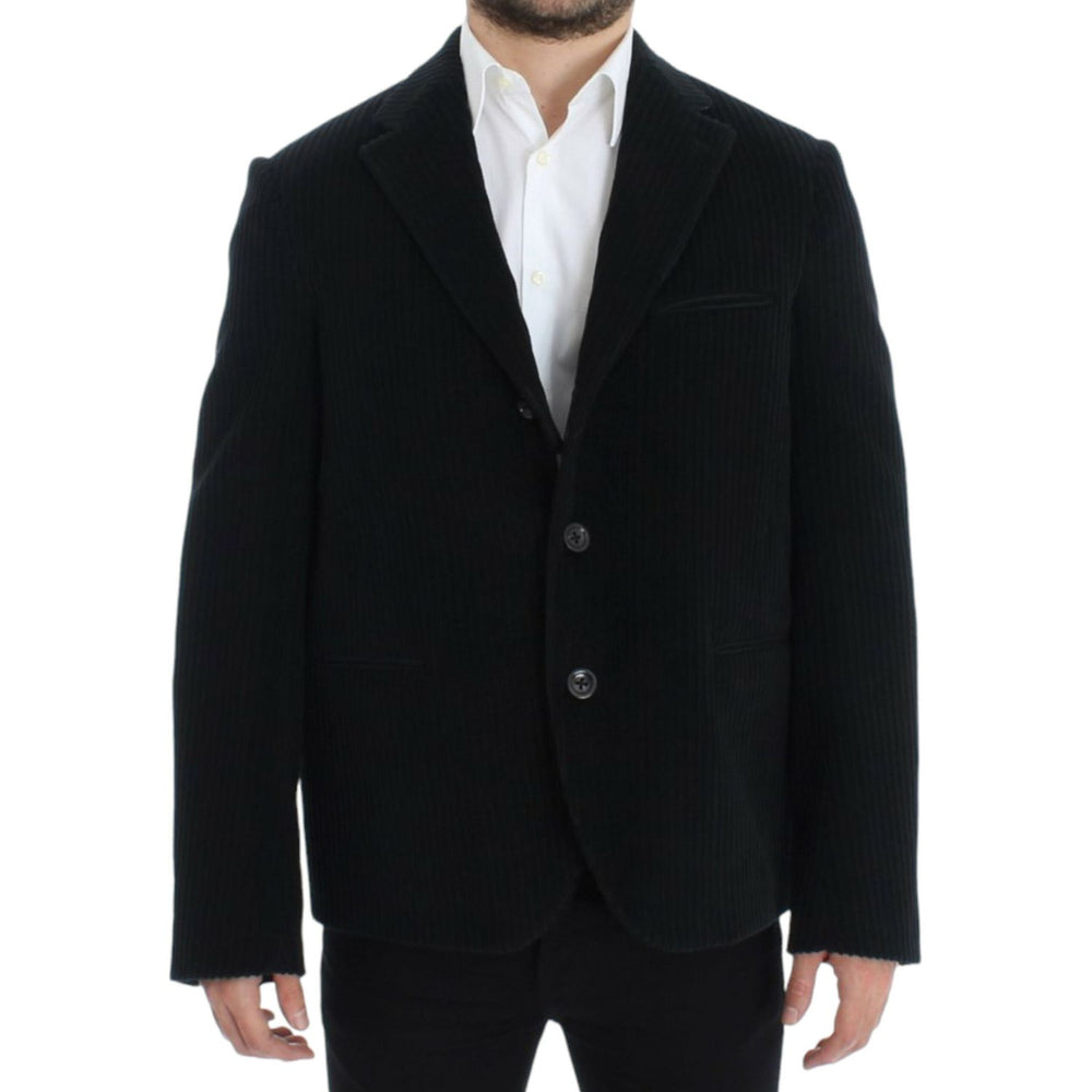 Dolce & Gabbana Elegant Black Martini Blazer Jacket Dolce & Gabbana Black