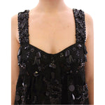 Dolce & Gabbana Black floral crystal embedded dress GSD12640-2