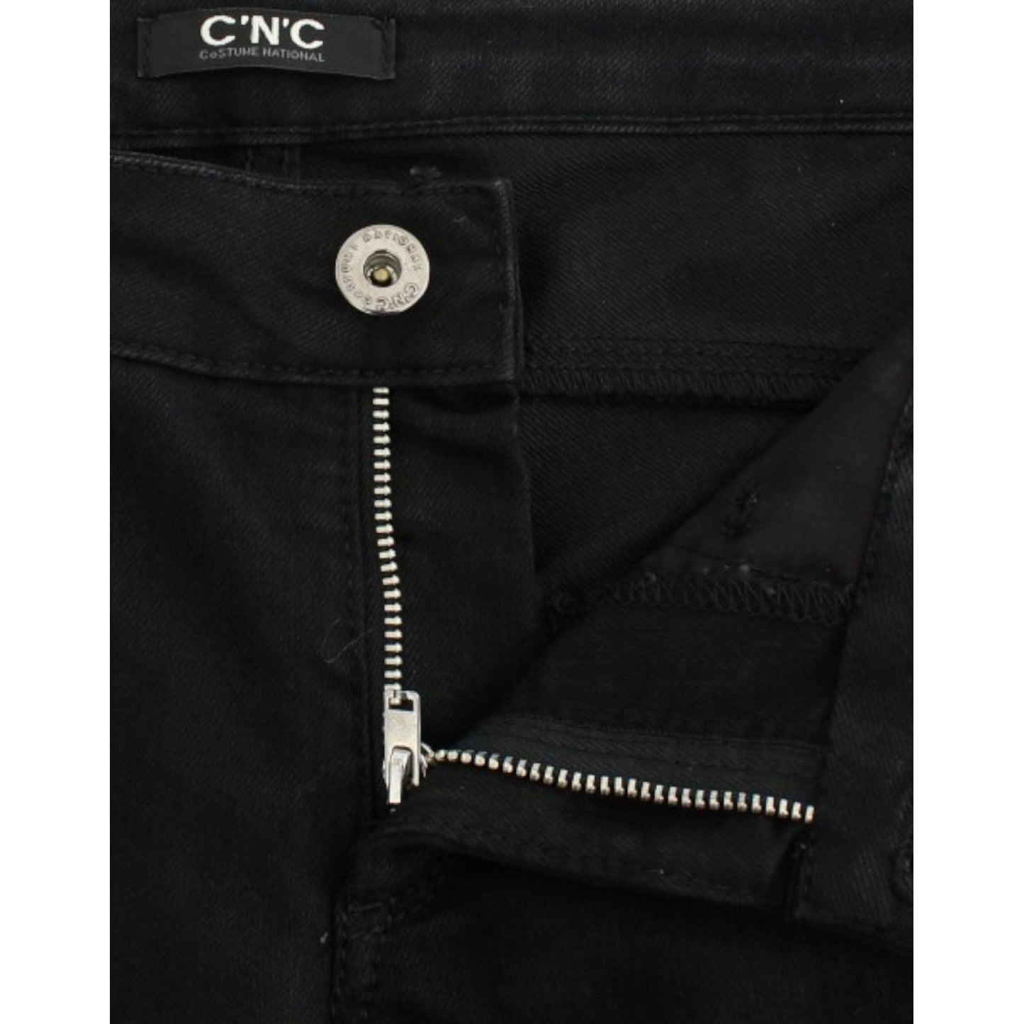 Costume National Elegant Black Straight Leg Jeans Jeans & Pants Costume National Black