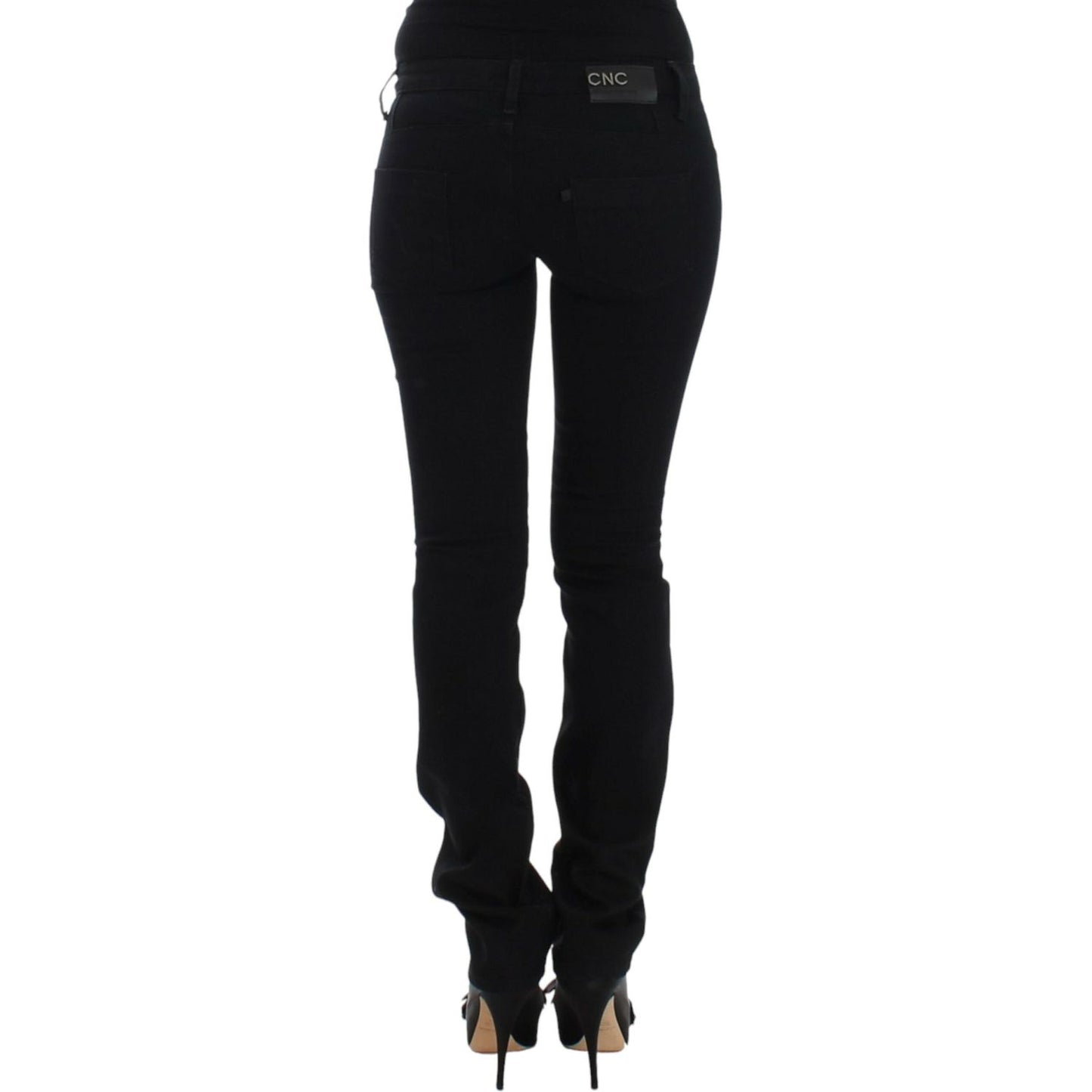 Costume National Elegant Black Straight Leg Jeans Jeans & Pants Costume National Black