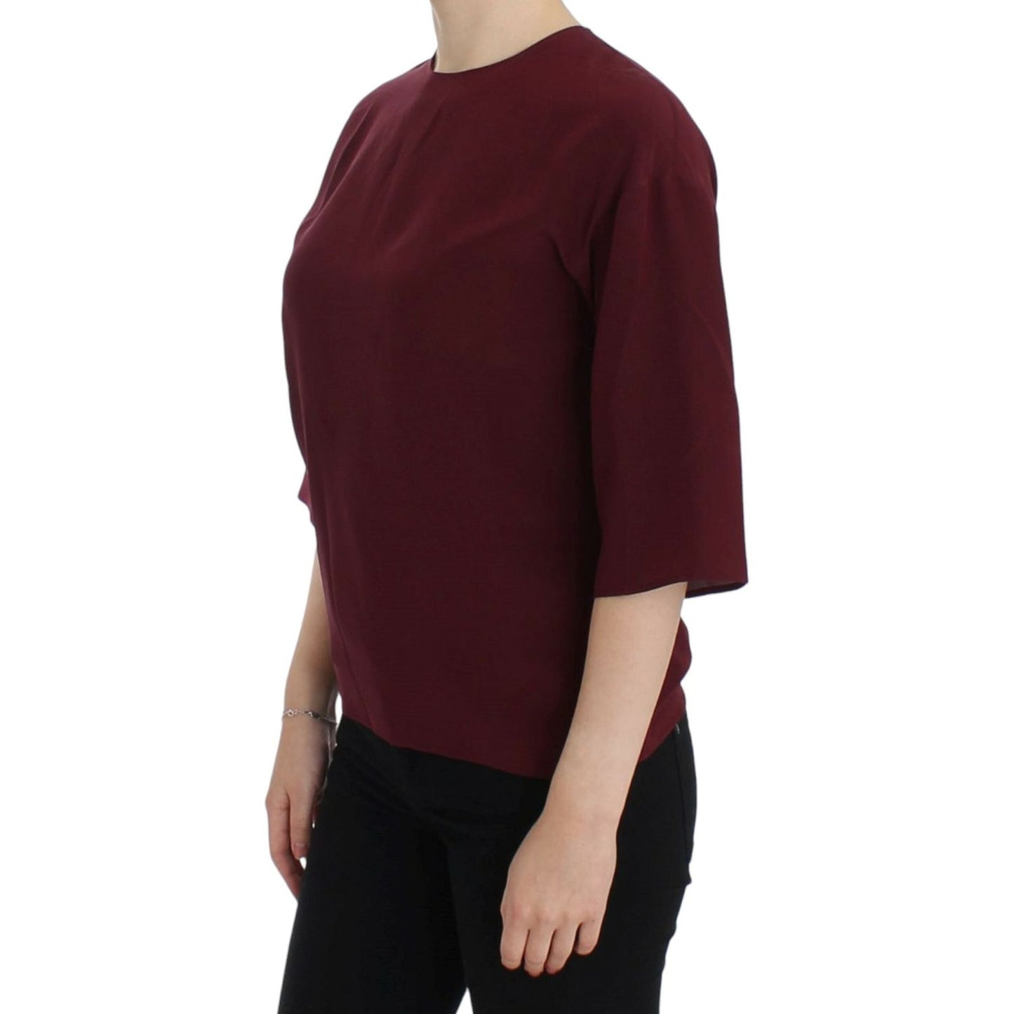 Dolce & Gabbana Enchanted Sicilian Silk Top Dolce & Gabbana Black