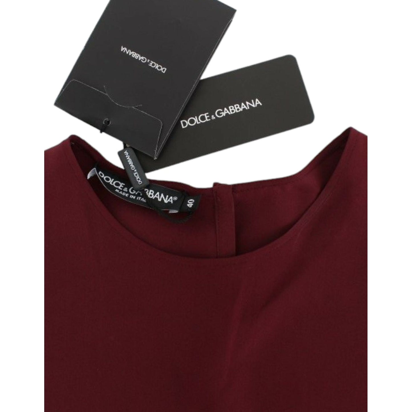 Dolce & Gabbana Enchanted Sicilian Silk Top Dolce & Gabbana Dark Slate Gray