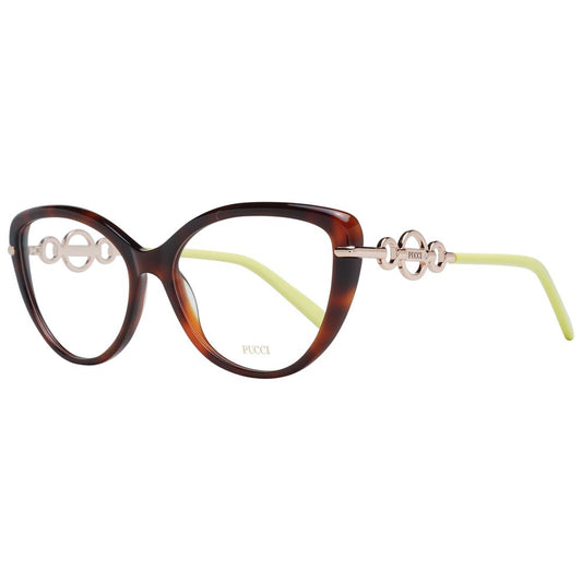 Emilio Pucci Brown Women Glasses Frame