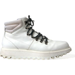 Dolce & Gabbana Pristine White Italian Ankle Boots Dolce & Gabbana Light Gray