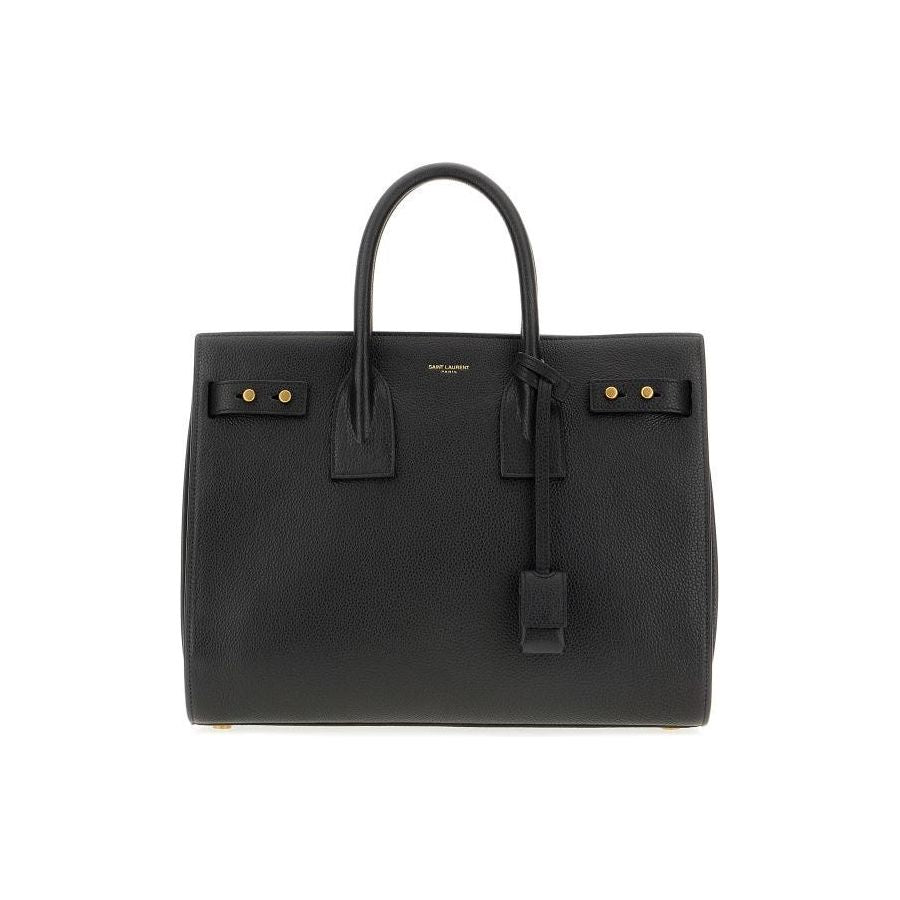 Saint Laurent Black Calf Leather Sac De Jour Handbag Saint Laurent Dark Slate Gray