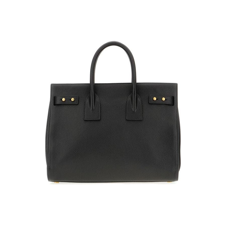 Saint Laurent Black Calf Leather Sac De Jour Handbag Saint Laurent Dark Slate Gray