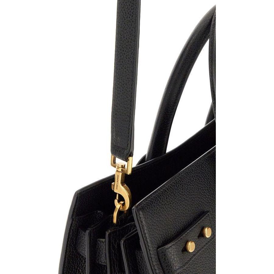 Saint Laurent Black Calf Leather Sac De Jour Handbag Saint Laurent Dark Slate Gray