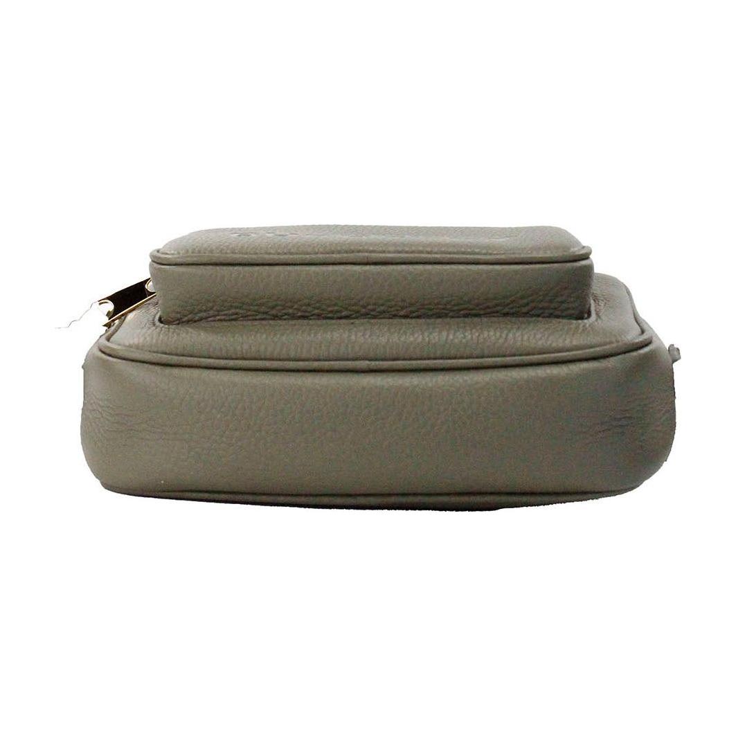 Burberry Small Branded Dark Fern Green Grainy Leather Camera Crossbody Bag 56002