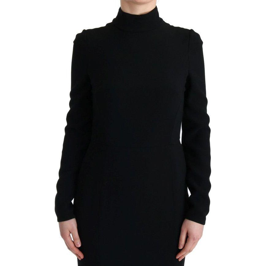 Dolce & Gabbana Elegant Full Length Sheath Gown in Black Dolce & Gabbana Black
