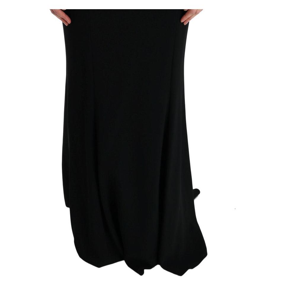Dolce & Gabbana Elegant Full Length Sheath Gown in Black Dolce & Gabbana Black