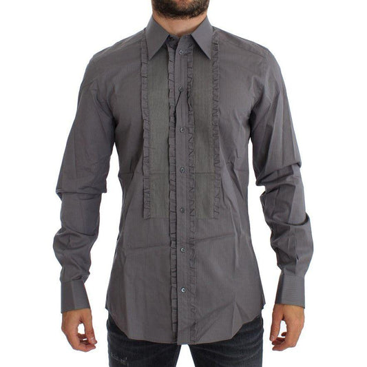 Dolce & Gabbana Purple Torero GOLD Slim Fit Dress Shirt