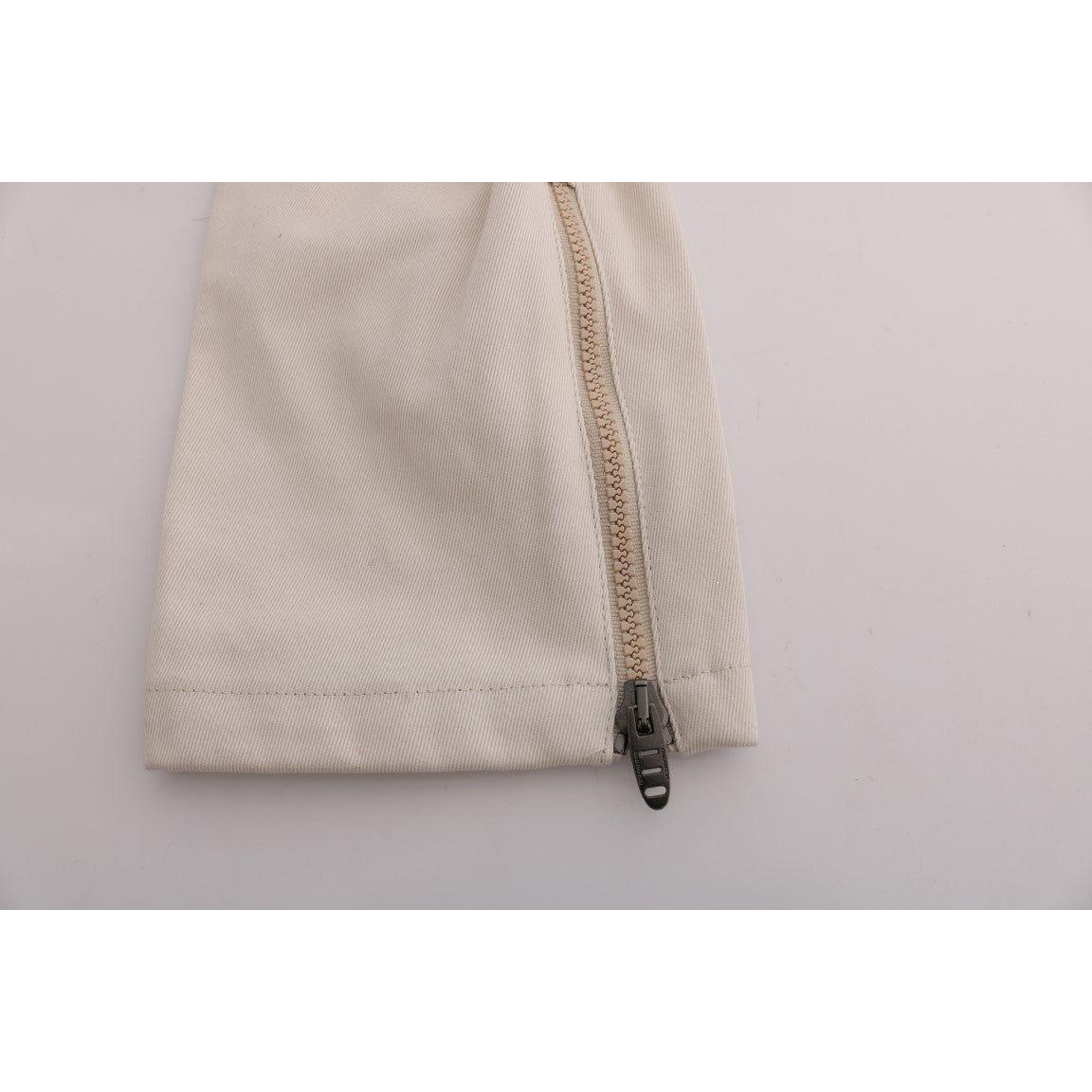 Ermanno Scervino Chic White Slim Fit Denim Treasure Ermanno Scervino Gray