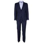 Made in Italy Blue Wool Men Suit ER-12393-IT46 | S
